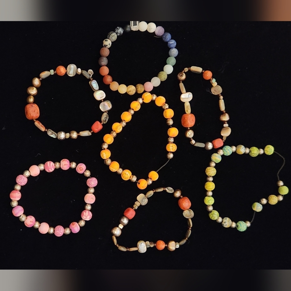 Colorful Beaded Bracelet Set